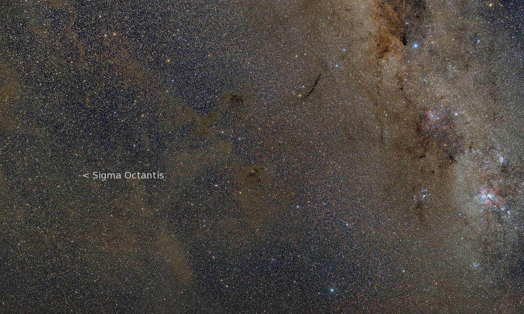 نجم القطب الجنوبي وجيرانه!