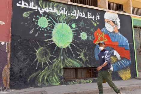 جدارياتٌ بسلا تشكر الأمن والأطباء وتطالب بالتزام الحجر والدعاء