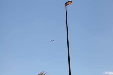 “درون” في سماء الدشيرة لرصد الطوارئ الصحية