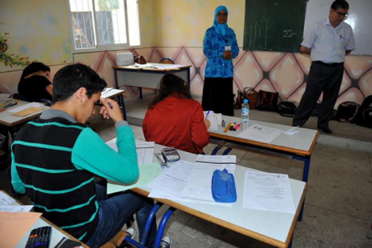 قاعات مغطاة تحتضن امتحانات شهادة البكالوريا