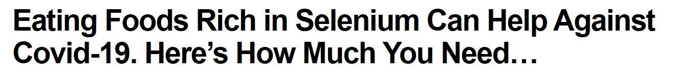 السيلينيوم… الحل السحري للتخلص من كورونا!