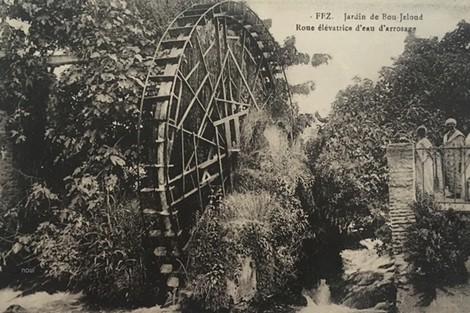 ناعورة فاس على وادي الجواهر .. معلمة إنسانية وتحفة من النوادر