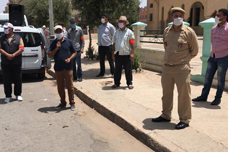 حملة للتحسيس بمخاطر “كوفيد – 19” في سطات