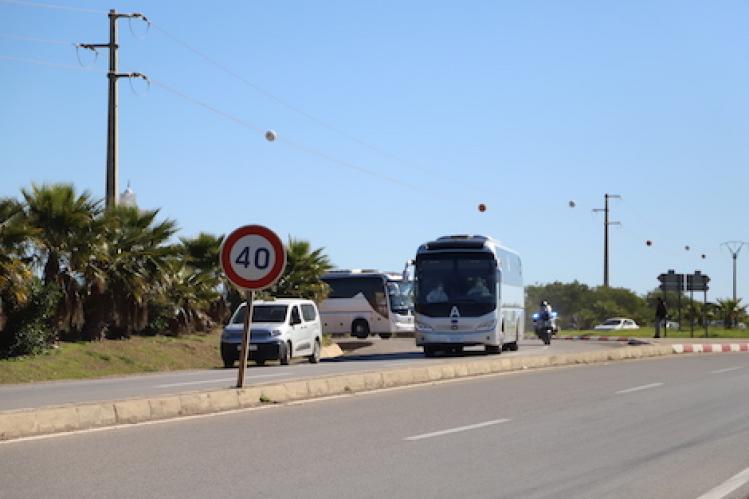 ركاب حافلات يثيرون استنفار السلطات في ورزازات