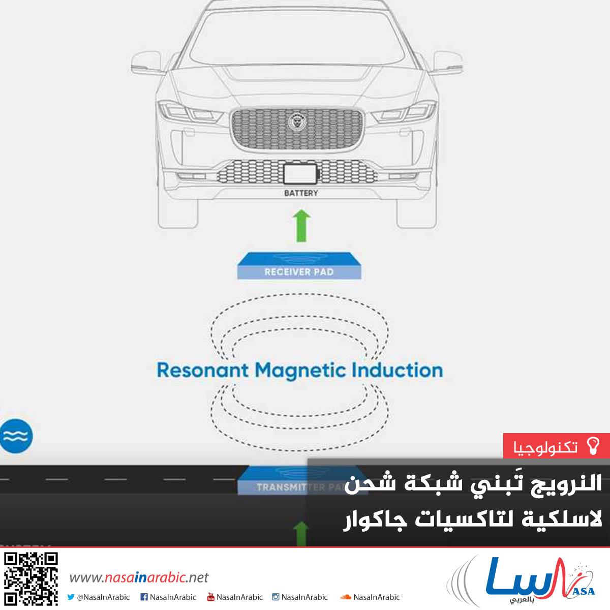 النرويج تَبني شبكة شحن لاسلكية لتاكسيات جاكوار
