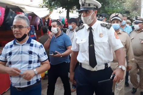 حملة تفرض احترام التدابير الاحترازية بالقصر الكبير‎