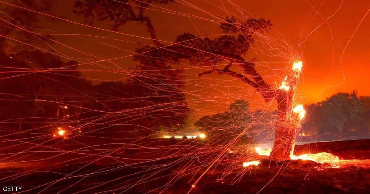 مساحة حرائق كاليفورنيا غير مسبوقة منذ 33 عاما