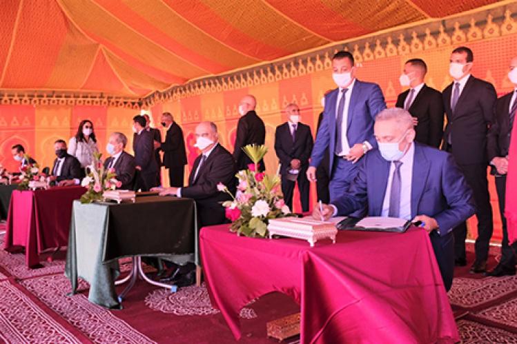 أشغال حظيرة صناعية تنطلق بجماعة عين الشڭاڭ