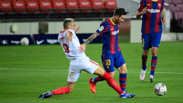 إشبيلية يقف بقوة أمام برشلونة ويحرمه من الفوز