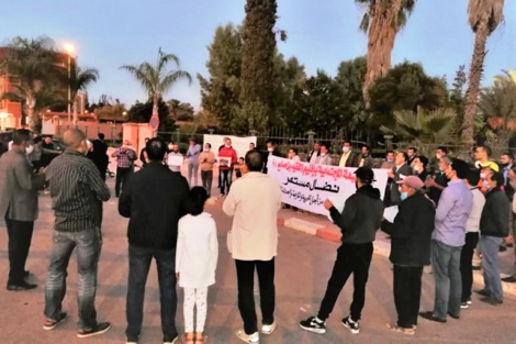 احتجاج بسبت أولاد النمة يطلب التنمية الاجتماعية