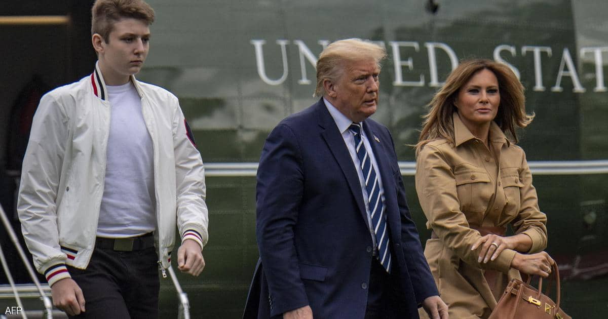 ميلانيا ترامب: ابني أيضا أصيب بكورونا