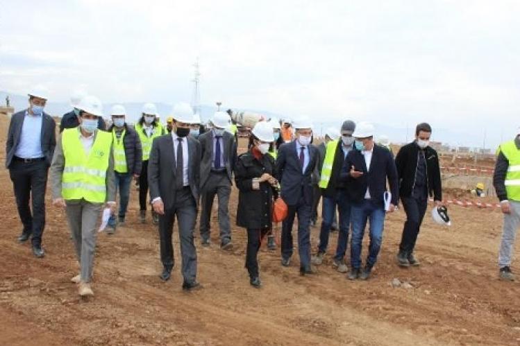 زيارة تفقدية للأشغال بمدينة المهن في بني ملال