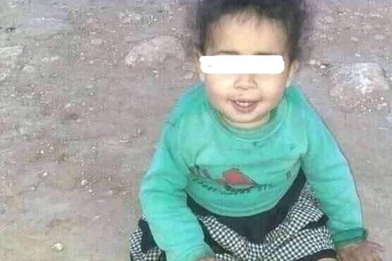 العثور على طفلة جثة هامدة