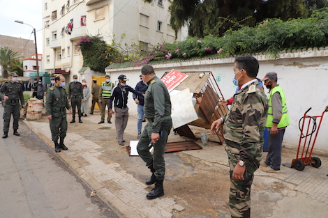 سلطات البيضاء تشن حملة لتحرير الملك العمومي في عين السبع