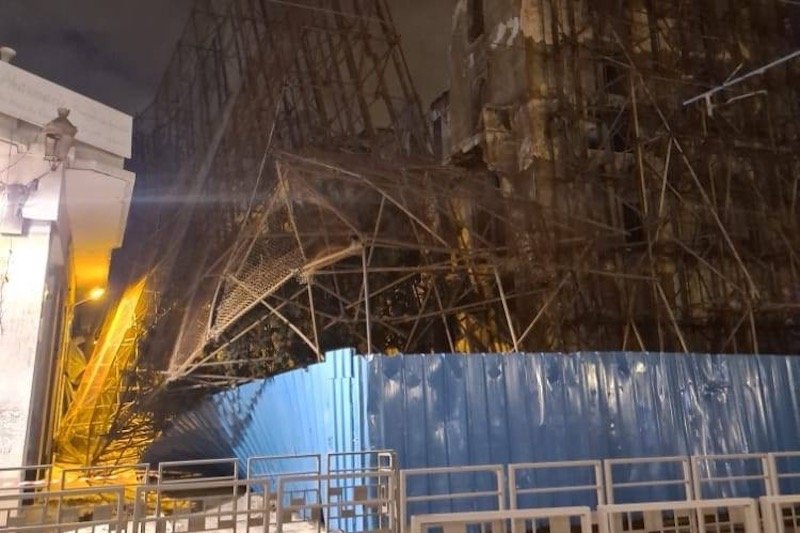 فندق “لينكولن” التاريخي يتهاوى ويوقف حركة “ترامواي البيضاء”