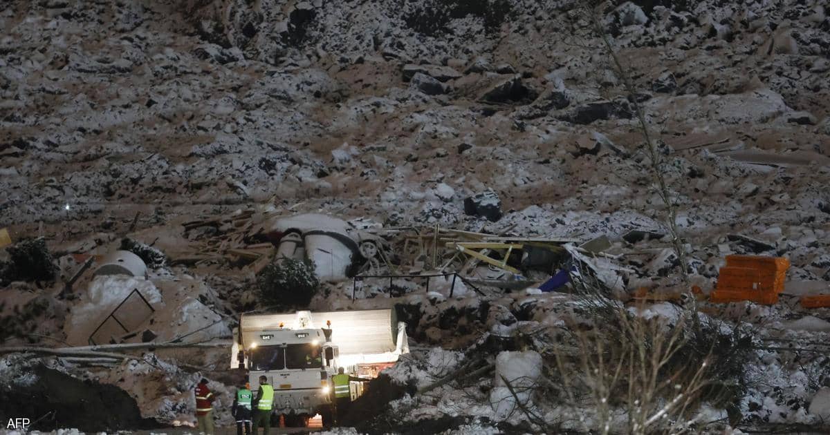 5 قتلى و6 مفقودين إثر انزلاق أرضي في النرويج