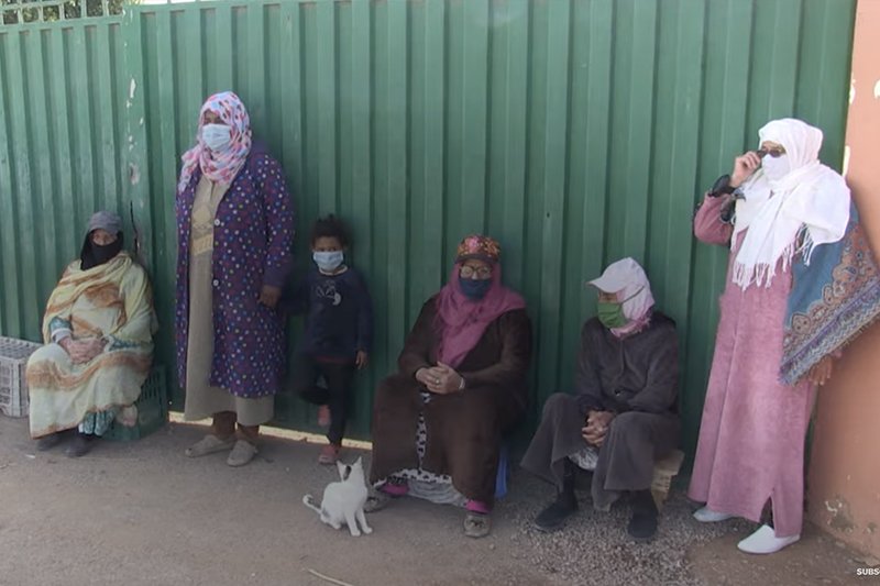 اعتصام عاملات مطرودات