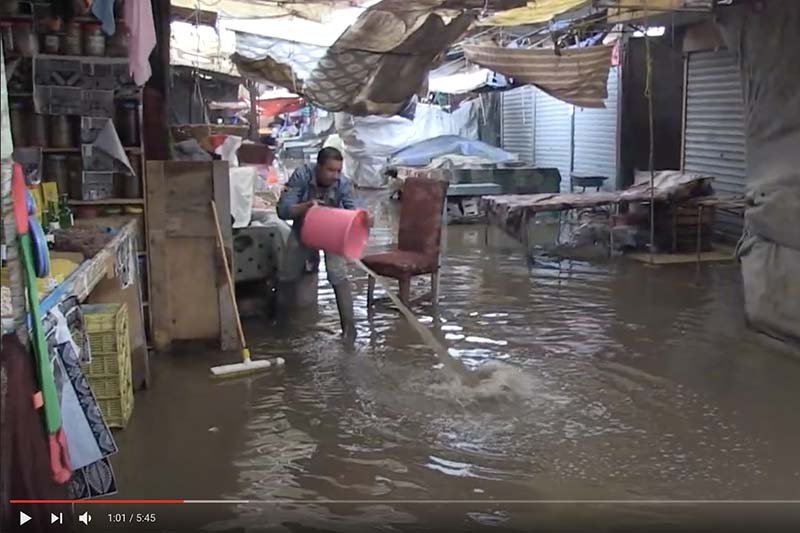 غرق سوق في إنزكان