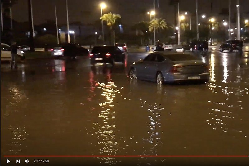 فيضان شوارع البيضاء