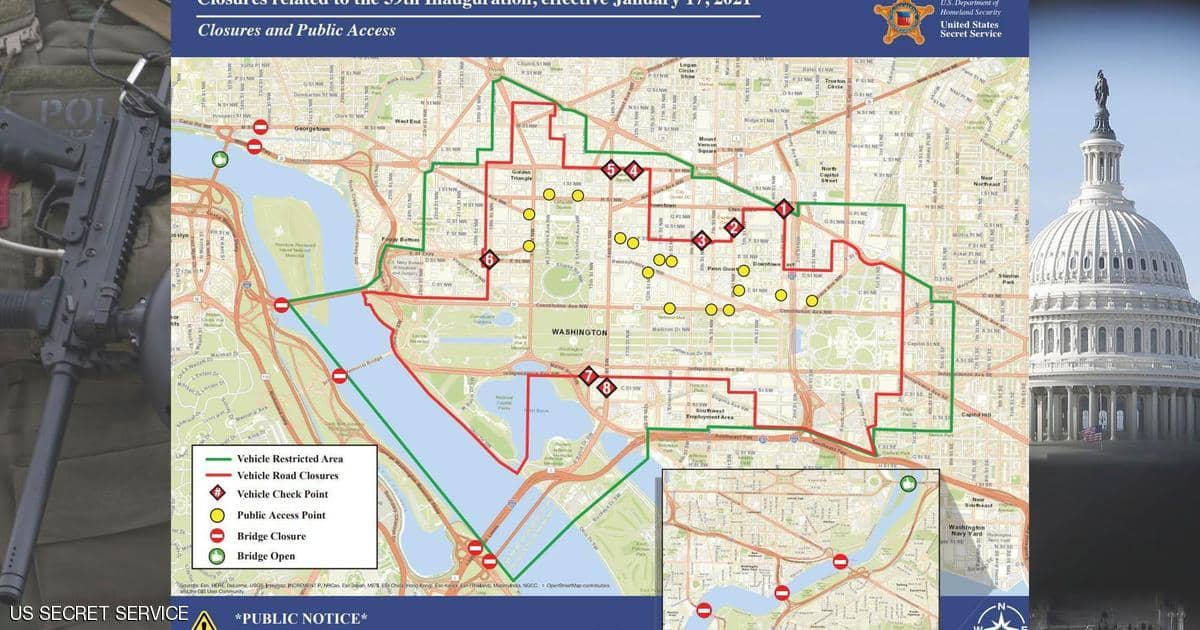 واشنطن تدخل مرحلة جديدة من الإجراءات الأمنية قبل تنصيب بايدن