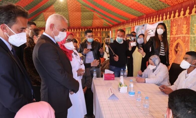 آيت الطالب يواكب مجريات الحملة الوطنية للتلقيح ضد كورونا