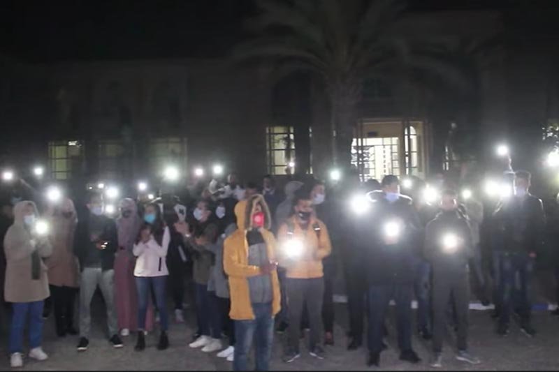 اعتصام ليلي لطلبة آسفي