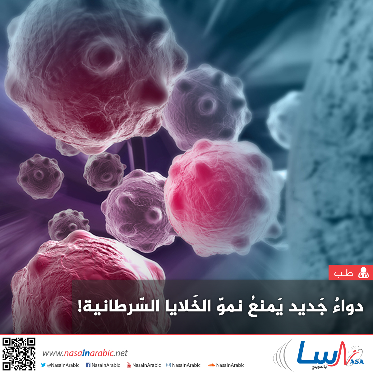 دواءٌ جَديد يَمنعُ نموّ الخَلايا السّرطانية!