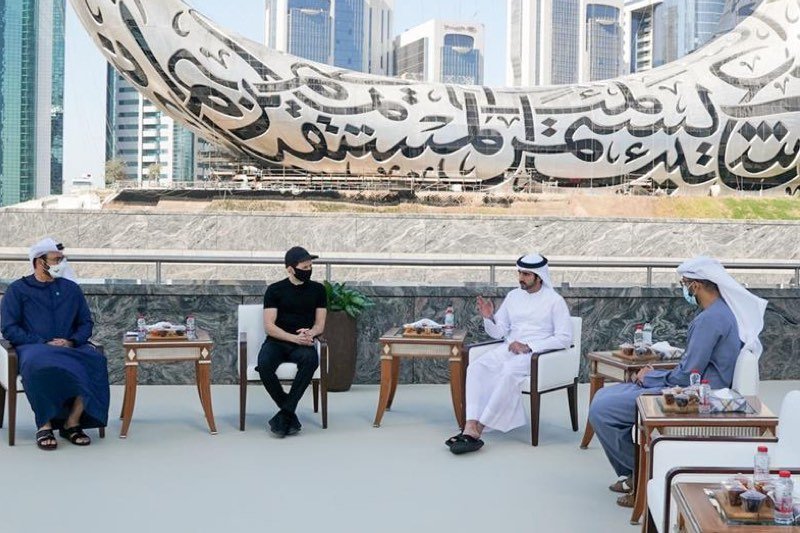 ولي عهد دبي يستقبل مؤسس تطبيق “تليغرام”