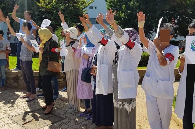 السلطة تمنع مسيرة الممرضين المجازين بالرباط