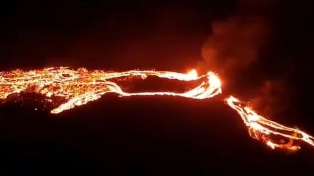 بركان آيسلندا الثائر في طريقه نحو الخمود