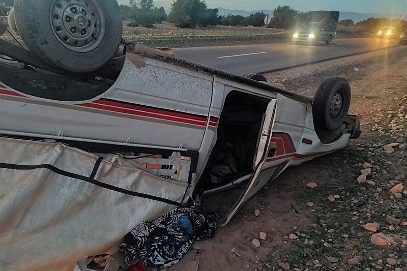 حادث سير خطير يخلّف قتيلا و6 مصابين بتنغير
