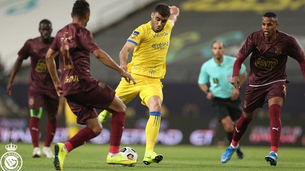 حمدالله يصل إلى هدفه رقم 100 مع النصر