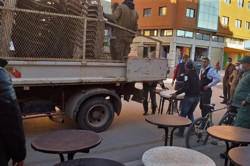 حملة تحرر الملك العمومي في سبت أولاد النمة