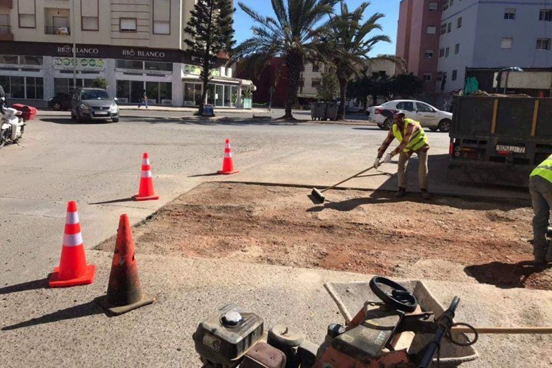 حملة واسعة “ترقع” حفر شوارع مدينة الجديدة