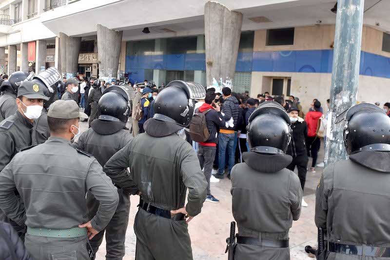 رفض حقوقي لاعتداء أعوان سلطة على محتجين