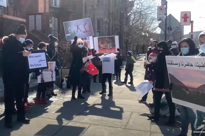 فكيكيون يحتجون بمونتريال