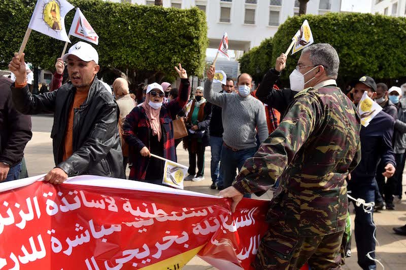 نقابات التعليم ترفض الاستعانة بالقوة العمومية ضد احتجاجات الأساتذة