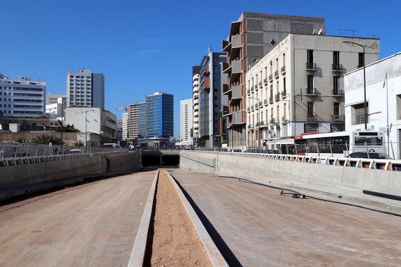 إصلاحات مسجد الحسن الثاني تربك السائقين