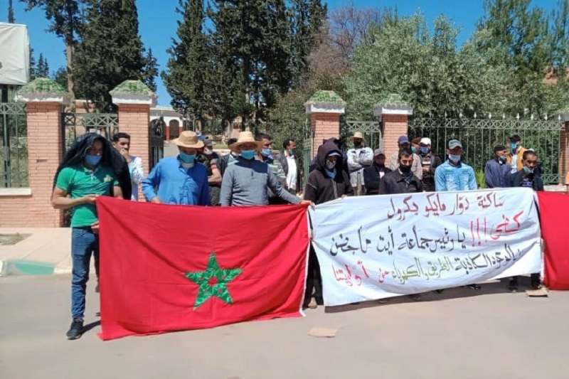 سكان “مايكو” بأزيلال يحتجون من أجل فك العزلة