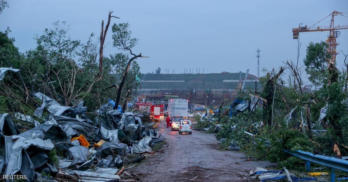 إعصار يتسبب بقتلى وجرحى وتدمير ممتلكات في ووهان الصينية