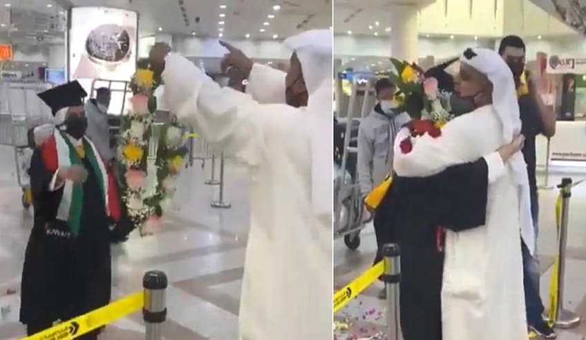 بالفيديو.. أب كويتي يحتفل بتخرج ابنته بطريقة استثنائية