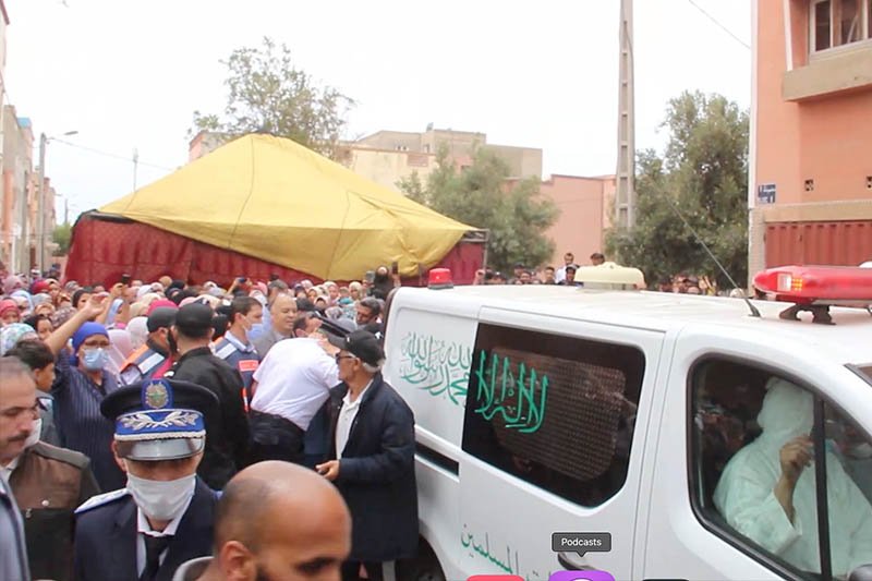 جنازة ضابط شرطة مغدور