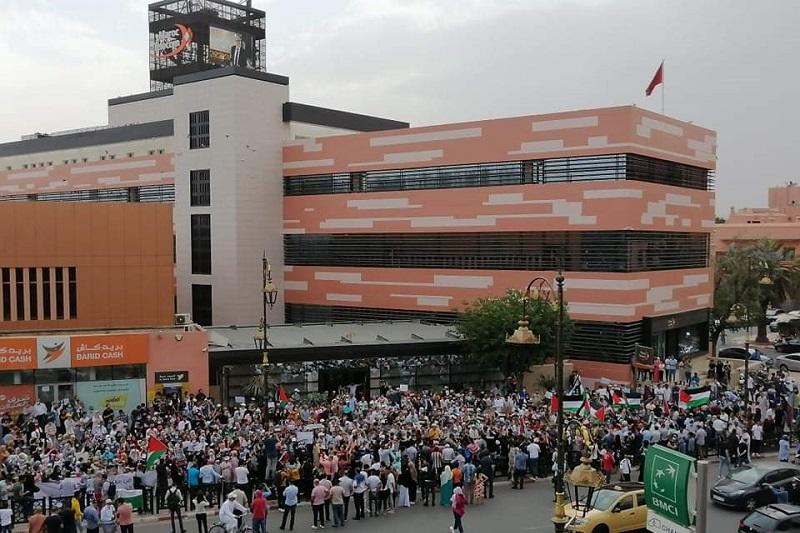 وقفات بجهة مراكش تندد بالاعتداءات الإسرائيلية