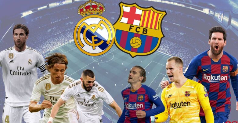 مشاهدة ريال مدريد وبرشلونة والقنوات الناقلة المفتوحة وتشكيل الفريقين