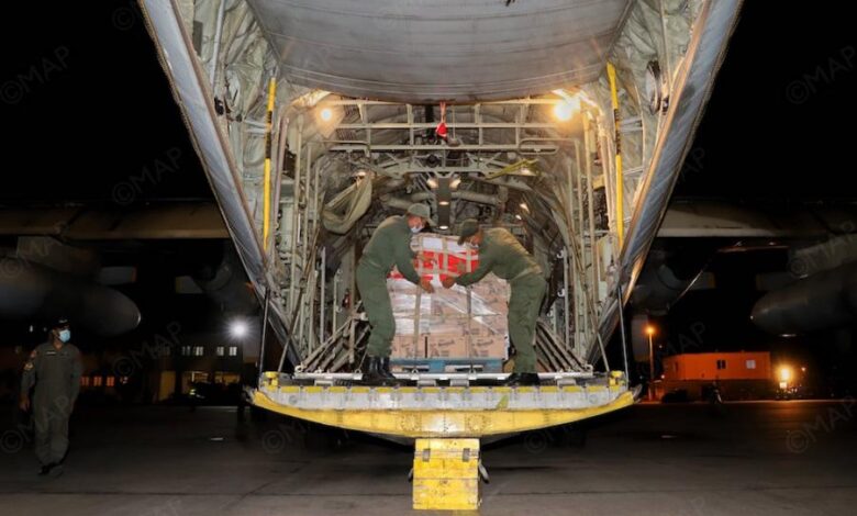 وصول الشحنة الأولى من المساعدة الطبية المغربية العاجلة إلى تونس