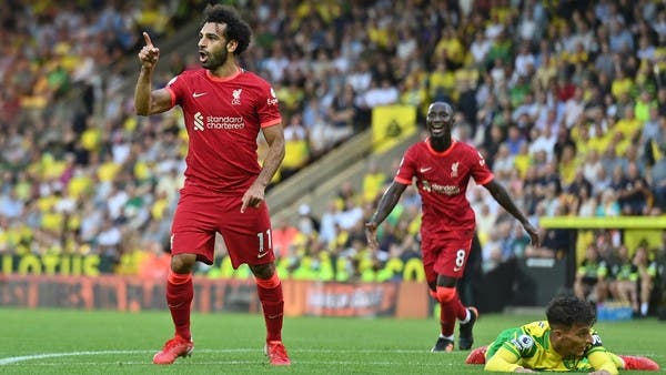 صلاح يقود ليفربول إلى فوز كبير على نوريتش