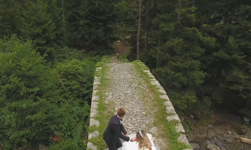 بالفيديو..كلب يلاحق عروسان تركيان خلال جلسة التصوير