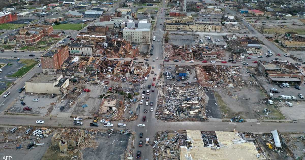 من الأكبر أميركيا.. أعاصير مدمرة تقتل العشرات بولاية كنتاكي