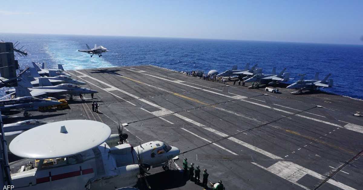 إصابة 7 أثناء هبوط مقاتلة إف-35 على حاملة طائرات أميركية