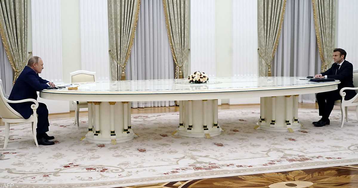 ماكرون لبوتن: هدفنا تجنب نشوب حرب